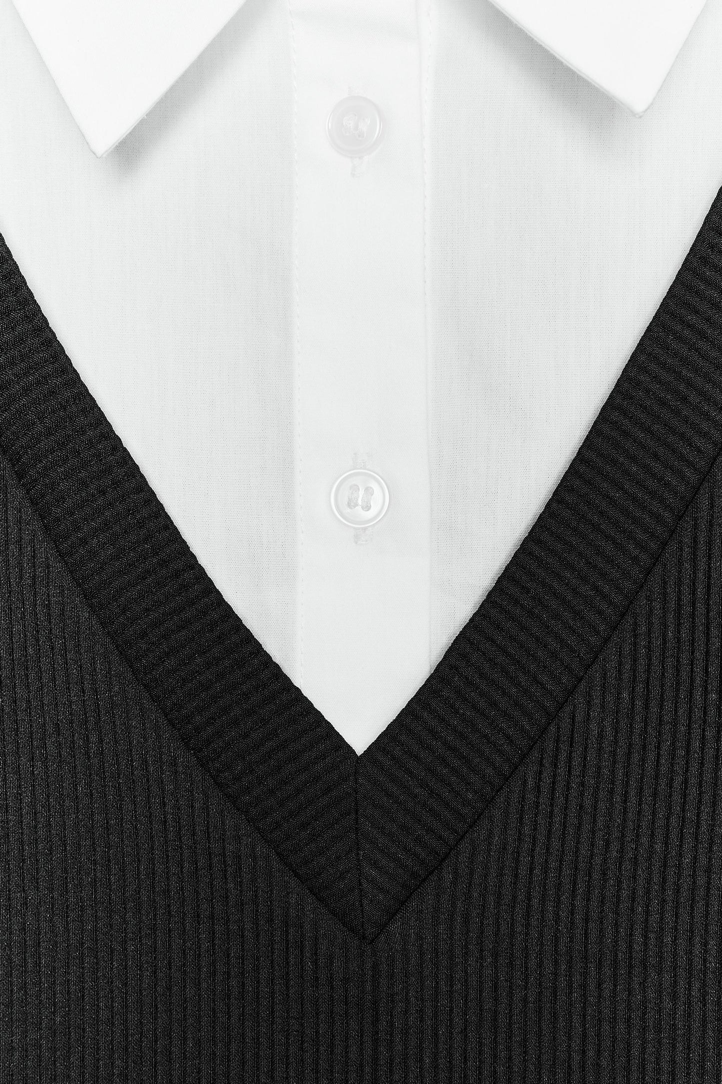 Vestido Mini Combinado Popelín